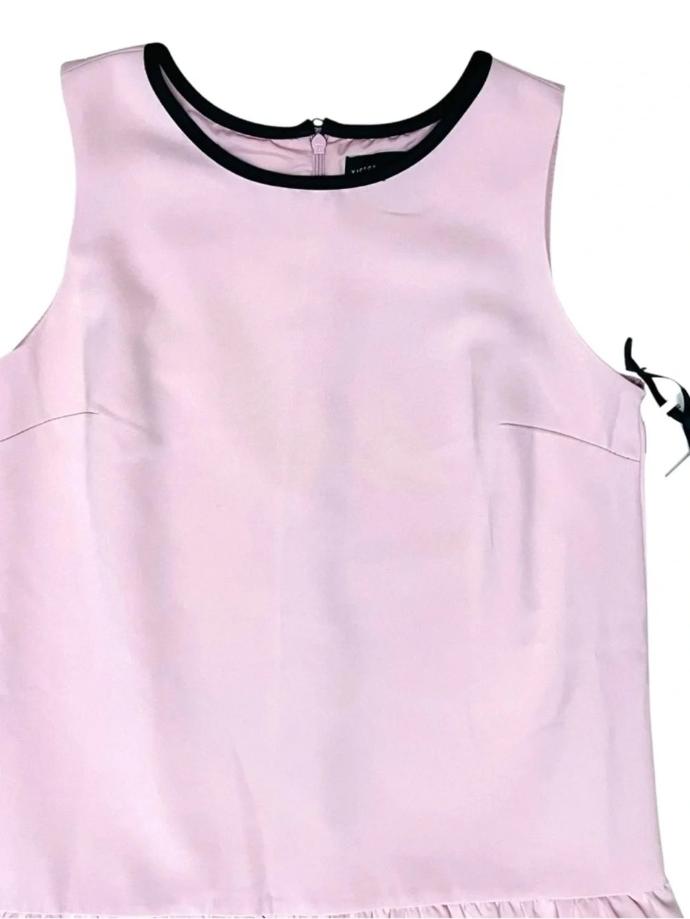 Victoria Beckham x Target Dress Dusty Pink Black/Floral/Pockets Ruffle Sz XL NEW